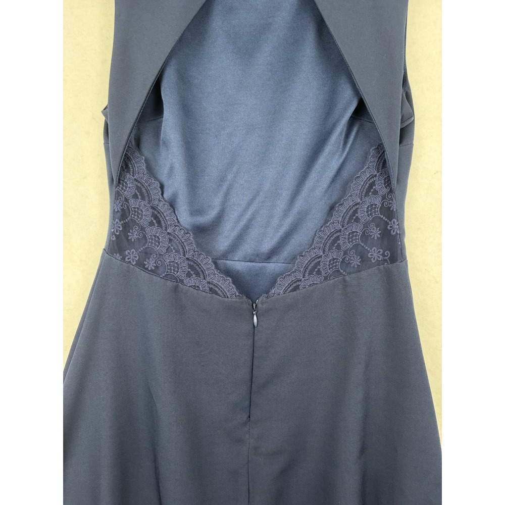Lulus Dress Womens Medium Skater Lace Back Open Back Elegant - Picture 3 of 10